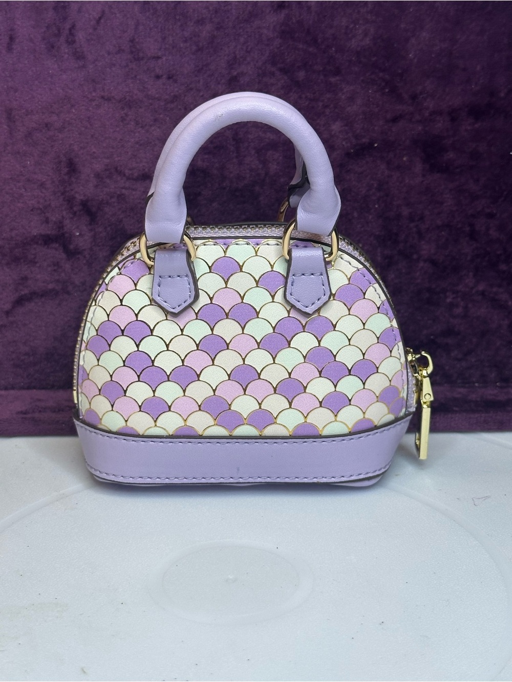 Mini mermaid scale handbag 🐚💜